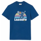 Muška majica Lacoste Washed Effect Tennis Print T-Shirt - blue