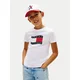 Tommy Hilfiger Majica Wavy Flag KB0KB10275 Bela Regular Fit