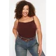 Trendyol Curve Brown Sandy Knitted Plus Size Blouse