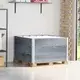 vidaXL Paletni okvirji 3 kosi sivi 100x100 cm trdna borovina