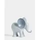 Aberto Design Dekorativna figura Slon, 11x23x26cm, Siva