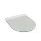 CeraStyle WC daska City Bella, 37.1x43.5cm, Bela