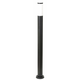 RABALUX 8148 | Black_torch Rabalux podna svjetiljka okrugli 110cm 1x E27 IP44 UV crno mat, bijelo
