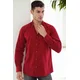 G921 DEWBERRY MENS SHIRT-BURGUNDY