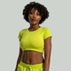 GymBeam Ženski crop top Essential Chartreuse - STRIX