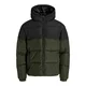 JACK & JONES Prehodna jakna JJMAZE zelena/črna