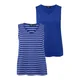 Ulla Popken Top modra/kobalt modra/bela