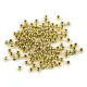 Plastične voščene kroglice / biseri Glance Metallic O4 mm - zlata svetloba (10 g)