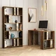 Hanah Home Set polica i radni sto Lima, Orah