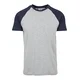 Raglan contrasting T-shirt grey/navy