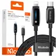 Mcdodo POLNILNI KABEL MCDODO USB-C ZA IPHONE LIGHTNING FAST CHARGING 1M LED