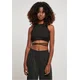 Womens trapezoidal cropped top black
