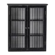 Črna stenska vitrina iz masivne jelke 51,5x66,5x22,5 cm Hazem – Bloomingville