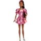 Barbie Modna lutka #6 v koralni kovinski obleki v slogu Deluxe - 1 k.