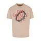 Mens T-Shirt God Loyalty Love Oversize Cream