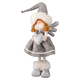 FESTA Novogodišnja figura Devojčica Cupid, 62cm, Siva