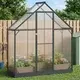 vidaXL Rastlinjak v vrtu z vrati Antracit 183,5 x 63,5 x 207 cm