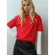 Pull&Bear Majica rdeča/bela