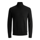 JACK & JONES Pulover JJEEMIL, črna