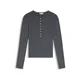 Bershka Majica temno siva