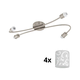 Eglo - LED spot svetlo MY CHOICE 4xE14/4W/230V hrom/bela