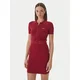 Guess Pletena obleka V6RK08 Z4642 Bordo rdeča Slim Fit