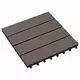Pločice za decking 11 pcs Tamno smeđa 30 x 30 cm