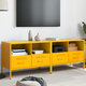 vidaXL TV omarica 2 kosa gorčično rumena 68x39x50,5 cm valjano jeklo