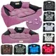 shumee Pasja postelja KINGDOG ograda 55x45 cm personalizirana vodoodporna roza