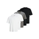 JACK & JONES Majica JJHUGO barva blata/črna/bela