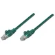 Intellinet Network Patch Cable, Cat6, 1m, Green, CCA, U/UTP, PVC, RJ45, Gold Plated Contacts, Snagless, Booted, Lifetime Warranty, Polybag