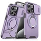 Maska za mobilni telefon iPhone 15 Pro Max CAMSHIELD RING STAND, Ljubičasta