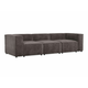 Modularna sofa Seattle U100 Siva, 296x108x74cm, Tkanina, GambeNoge: Plastične