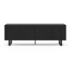 Črna TV omarica 161x55x35 cm Peta – Marckeric