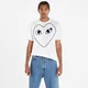 Majice Comme des Garçons PLAY Heart Logo Short Sleeve Tee UNISEX White XL