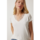 Happiness Istanbul Womens Ecru Lace Detailed Viscose Blouse