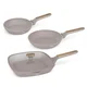 Berlingerhaus Komplet ponev s titanovo prevleko BH-8342 Taupe Nordic Collection