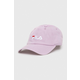 Bombažna bejzbolska kapa Fila roza barva