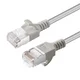 MicroConnect tanek omrežni kabel CAT6A U-FTP, LSZH, 0,25 m, siv, V-FTP6A0025-SLIM