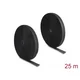 Delock Zelo zanesljiv trak Velcro L 25 m x Š 25 mm, črn