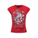 Ed Hardy Majica Death Or Glory Love rdeča/črna/bela