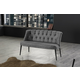 ATELIER DEL SOFA Sofa dvosed Roma Black Metal Grey