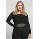 Womens Flock Lace Body Black