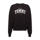 Tommy Jeans Sweater majica, pastelno žuta / crna / bijela