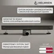 shumee Linearni stenski odtok Helmken 37501805, 800x41 mm, grafitni