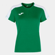 Joma Academy T-Shirt Green-White S/S