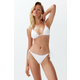 Trendyol White Triangle Tie Premium Fabric Regular Bikini Set