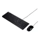 Tipkovnica z miško ASUS U2000 Wired Keyboard and Mouse Set, žični komplet, črn s Copilot tipko