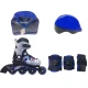 Roleri PW-116A GOAL Plavi set kaciga I štitnici PVC ABEC5 XS(26-29) ACTION