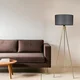 Opviq Podna lampa Fisco, 155 cm, E27, Zlatne boje